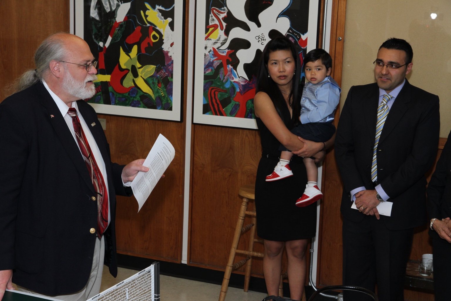 Archival photograph 40 from the 2011 Kanani Conference Rooms dedication and reception at UBC Dentistry