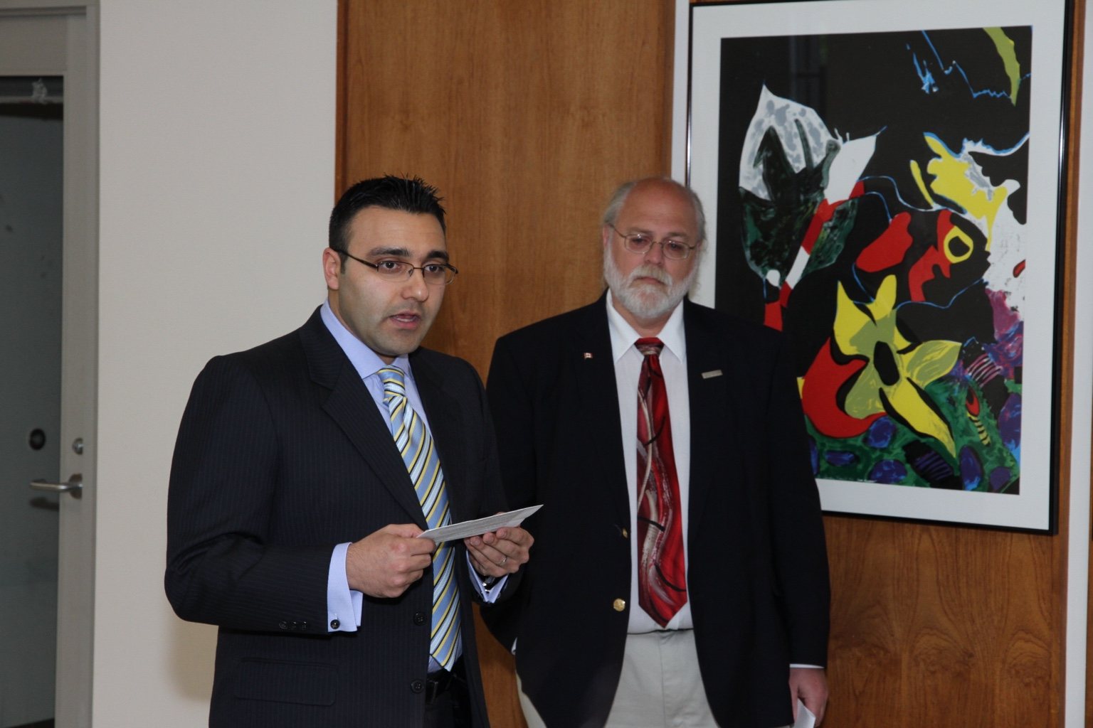 Archival photograph 46 from the 2011 Kanani Conference Rooms dedication and reception at UBC Dentistry