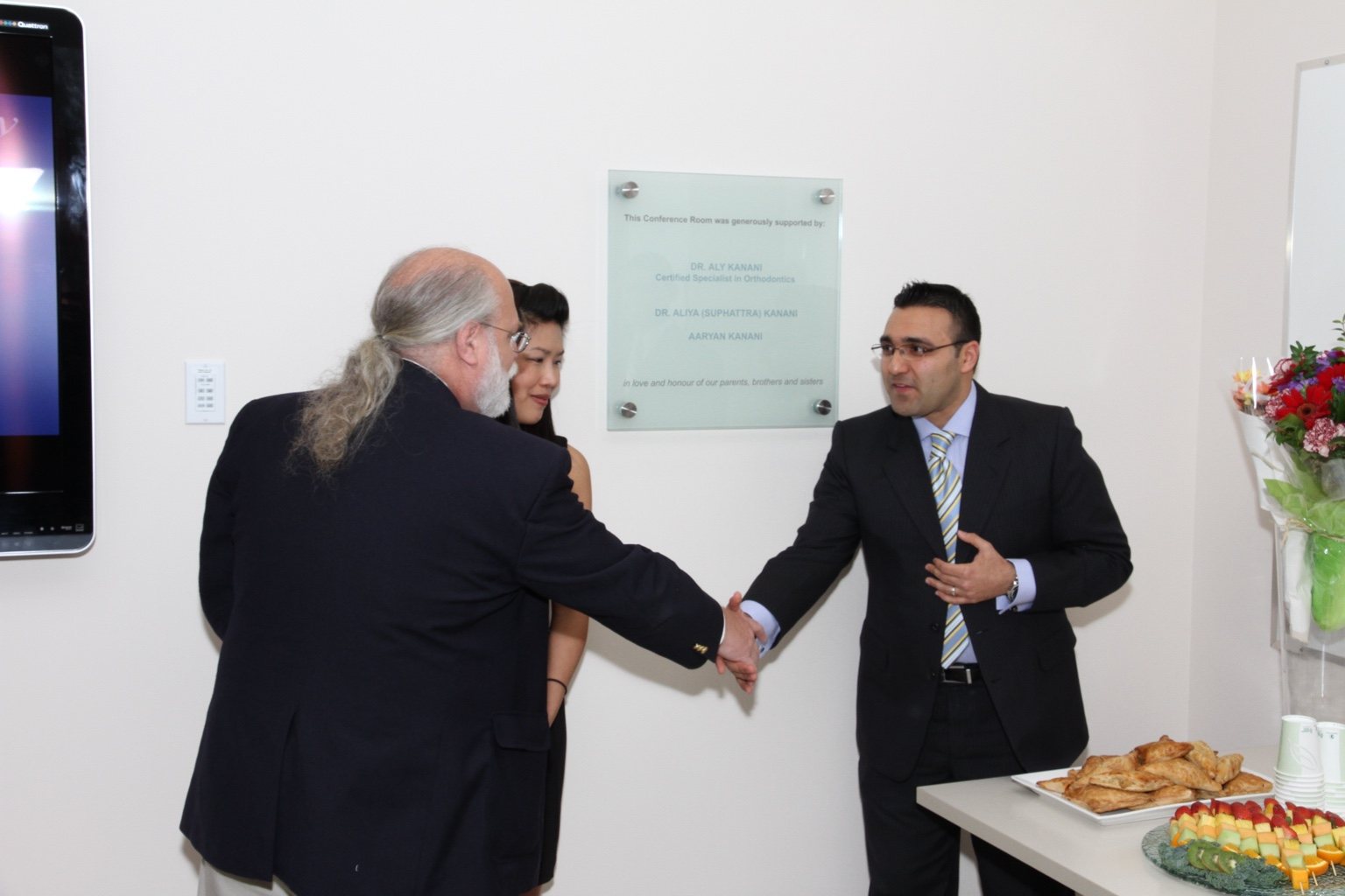 Archival photograph 50 from the 2011 Kanani Conference Rooms dedication and reception at UBC Dentistry