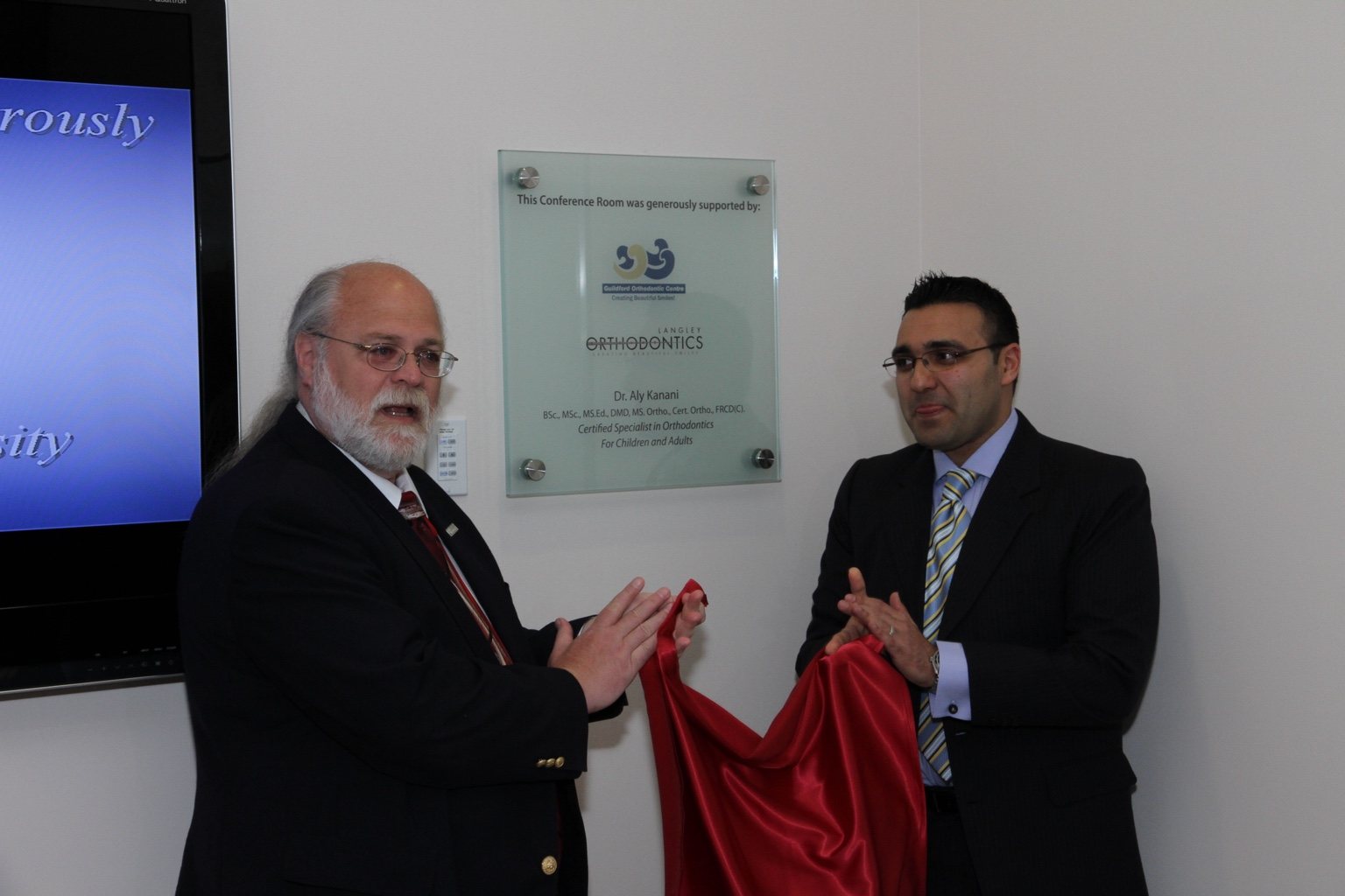 Archival photograph 53 from the 2011 Kanani Conference Rooms dedication and reception at UBC Dentistry