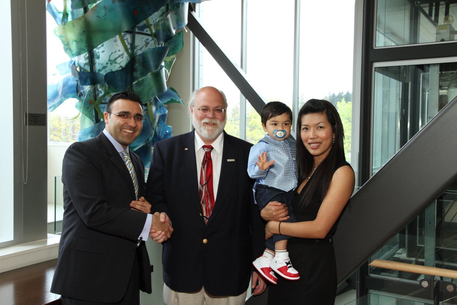Archival photograph 77 from the 2011 Kanani Conference Rooms dedication and reception at UBC Dentistry