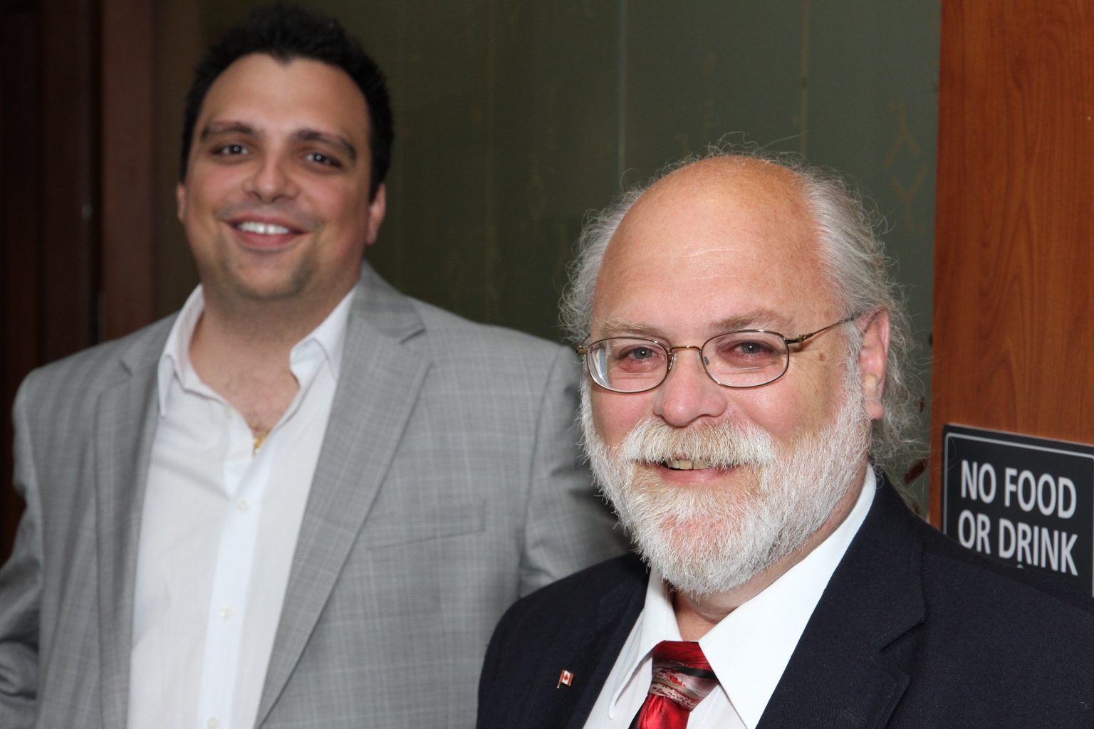 Two guests photographed during the 2011 dedication gathering