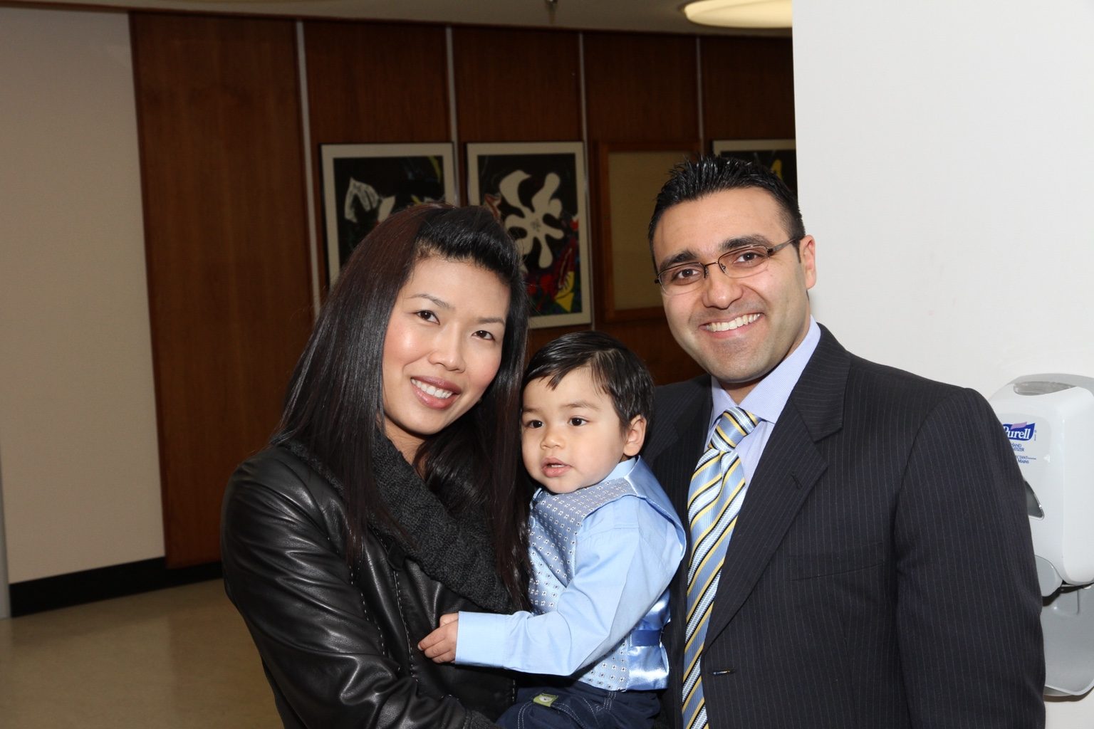 The Kanani family at the 2011 conference-room dedication
